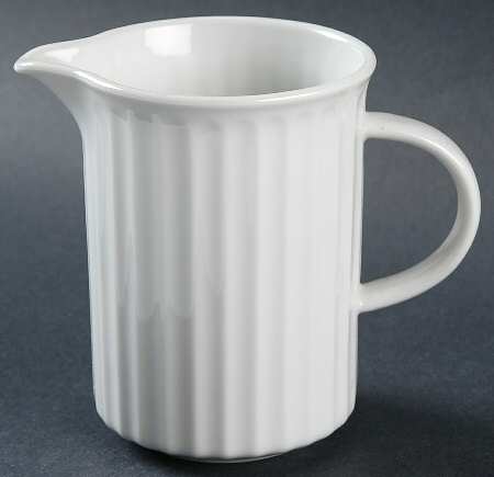 Country White (Embossed) Creamer
