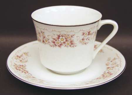 Elegance Flat Cup & Saucer Set