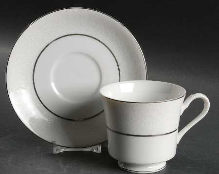 Elegance Footed Cup & Saucer Set