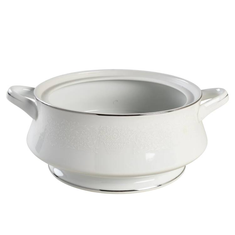 Elegant Lace Round Vegetable No Lid