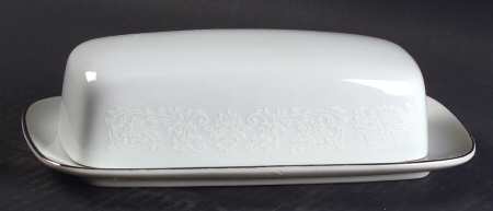 Elegant Lace 1/4 Lb Covered Butter by Fine China of Japan