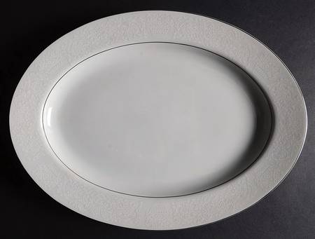 Elegant Lace 14" Oval Serving Platter