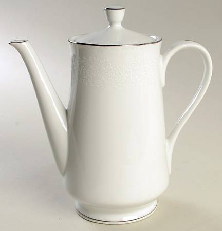 Elegant Lace Coffee Pot & Lid