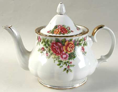 English Garden (Pink & Yellow) Teapot & Lid