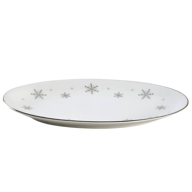 Fantasy (Gray Snowflakes) Relish by Fine China of Japan