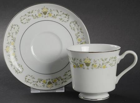 Florentine Footed Cup & Saucer Set