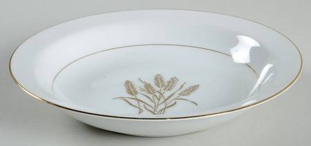 Flowing Wheat Rim Soup Bowl