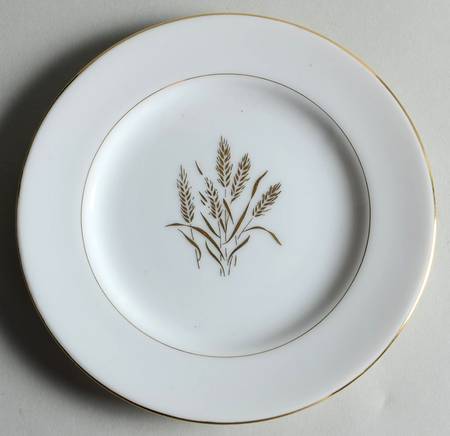 Flowing Wheat Bread & Butter Plate