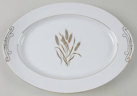 Flowing Wheat 13" Oval Serving Platter