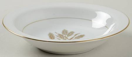 Flowing Wheat Rim Fruit/Dessert (Sauce) Bowl