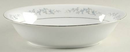 Forget Me Not 10" Oval Vegetable Bowl
