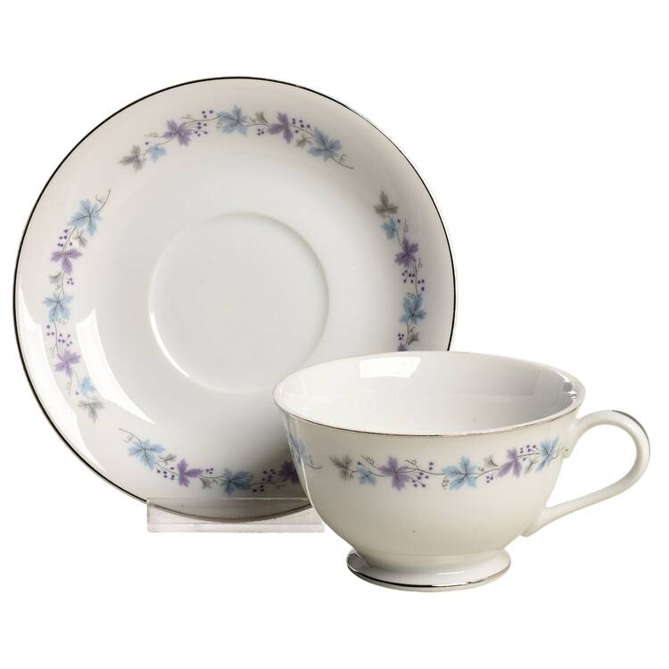 Fountainbleau Footed Cup & Saucer Set