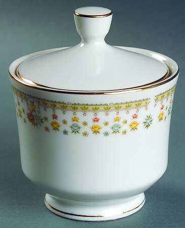 Garden Bouquet Sugar Bowl & Lid