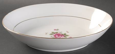 Gemini Rose 10" Oval Vegetable Bowl
