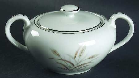 Gemini Wheat Sugar Bowl & Lid