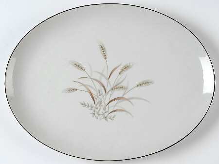 Gemini Wheat 14" Oval Serving Platter