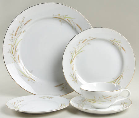 Golden Harvest 5 Piece Place Setting