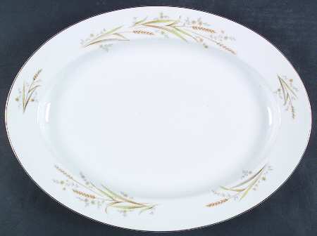 Golden Harvest 14" Oval Serving Platter by Fine China of Japan