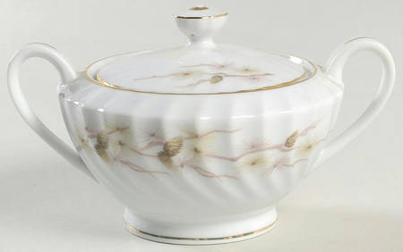Golden Pine Sugar Bowl & Lid