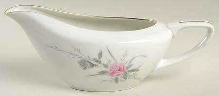Golden Rose (Pink Roses, Msi) Gravy Boat by Fine China of Japan