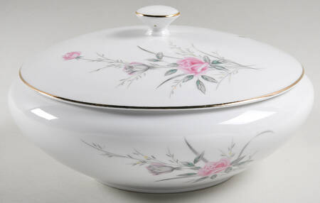 Golden Rose (Pink Roses, Msi) Round Covered Vegetable