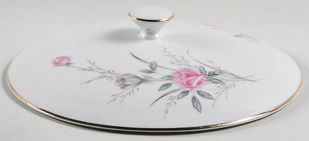 Golden Rose (Pink Roses, Msi) Lid for Round Vegetable