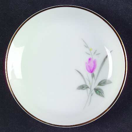Golden Rose (Pink Roses, Msi) Butter Pat by Fine China of Japan