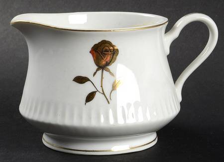 Gold Rose Creamer by Fine China of Japan