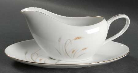 Golden Wheat Gravy Boat & Underplate/Relish
