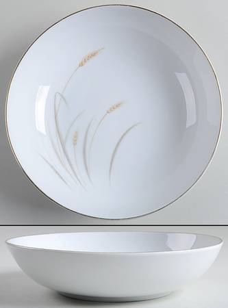 Golden Wheat 9" Round Vegetable Bowl