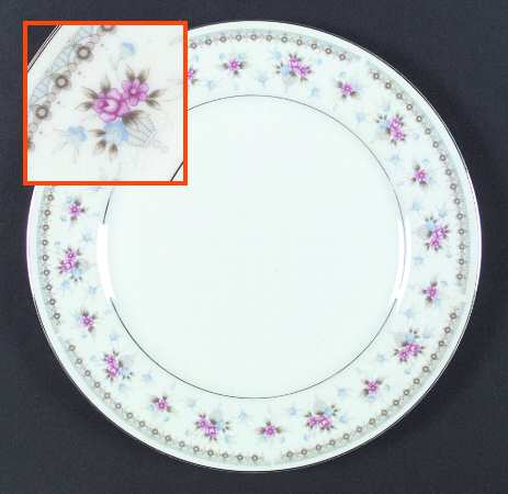 Heather (Platinum Trim) Dinner Plate