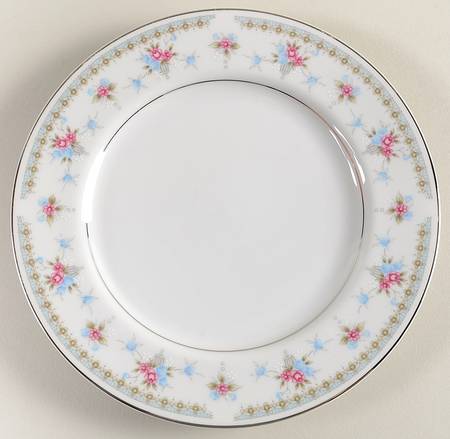 Heather (Platinum Trim) Salad Plate