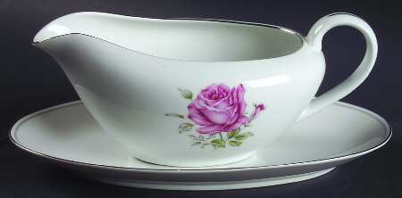 Imperial Rose Gravy Boat & Underplate/Relish
