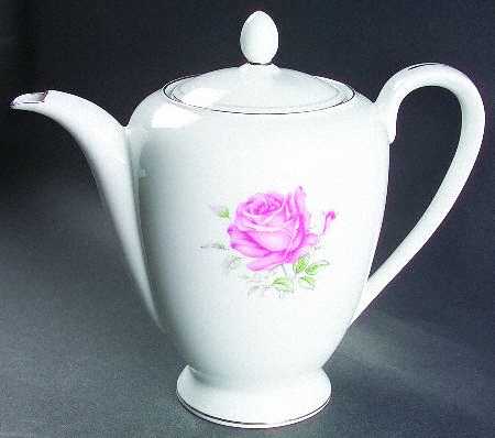 Imperial Rose Coffee Pot & Lid by Fine China of Japan