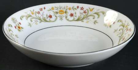 June (Platinum Trim) Fruit/Dessert (Sauce) Bowl