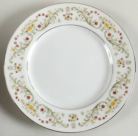 June (Platinum Trim) Salad Plate