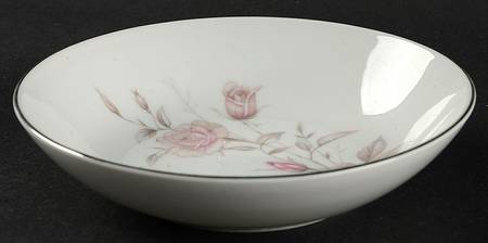 Laura (Platinum Trim) Fruit/Dessert (Sauce) Bowl