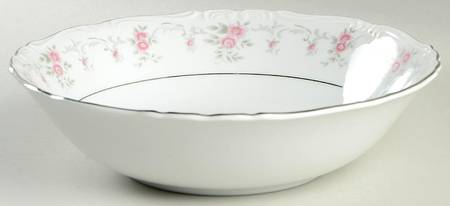 Minuet (Platinum Trim) 9" Round Vegetable Bowl