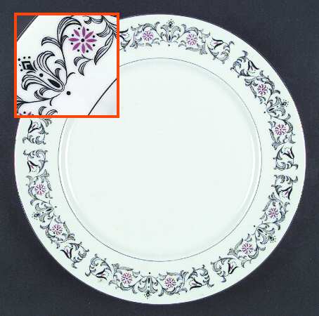 Mid Night Flower 12" Chop Plate (Round Platter)