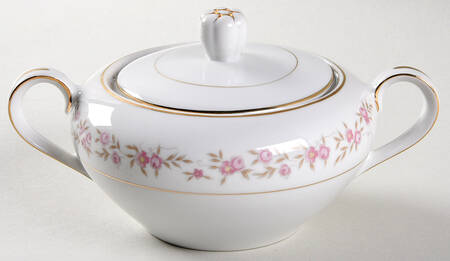Minuet (Gold Trim) Sugar Bowl & Lid