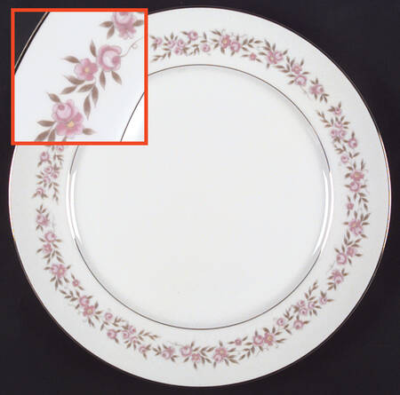 Minuet (Gold Trim) Dinner Plate