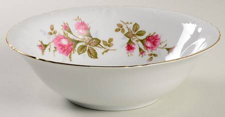 Moss Rose 8" Round Vegetable Bowl