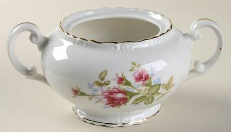 Moss Rose Sugar Bowl No Lid