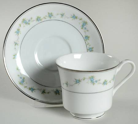 Nanette Footed Cup & Saucer Set