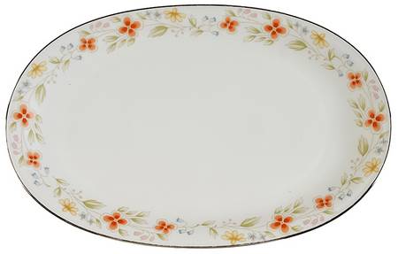 Petite Flowers 13" Oval Serving Platter
