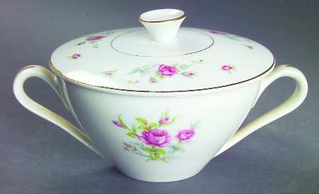 Petite Rose Sugar Bowl & Lid