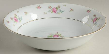 Petite Rose 9" Round Vegetable Bowl