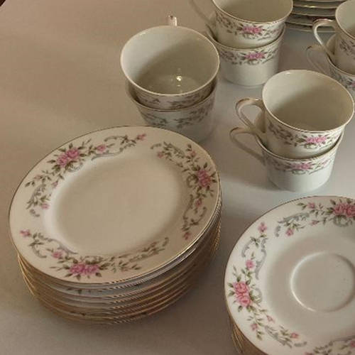 Pink Rose Salad Plate