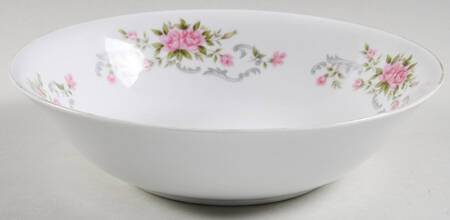 Pink Rose 9" Round Vegetable Bowl
