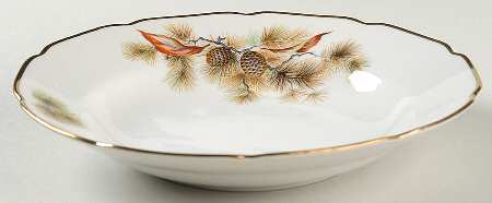 Pine Tree Rim Soup Bowl